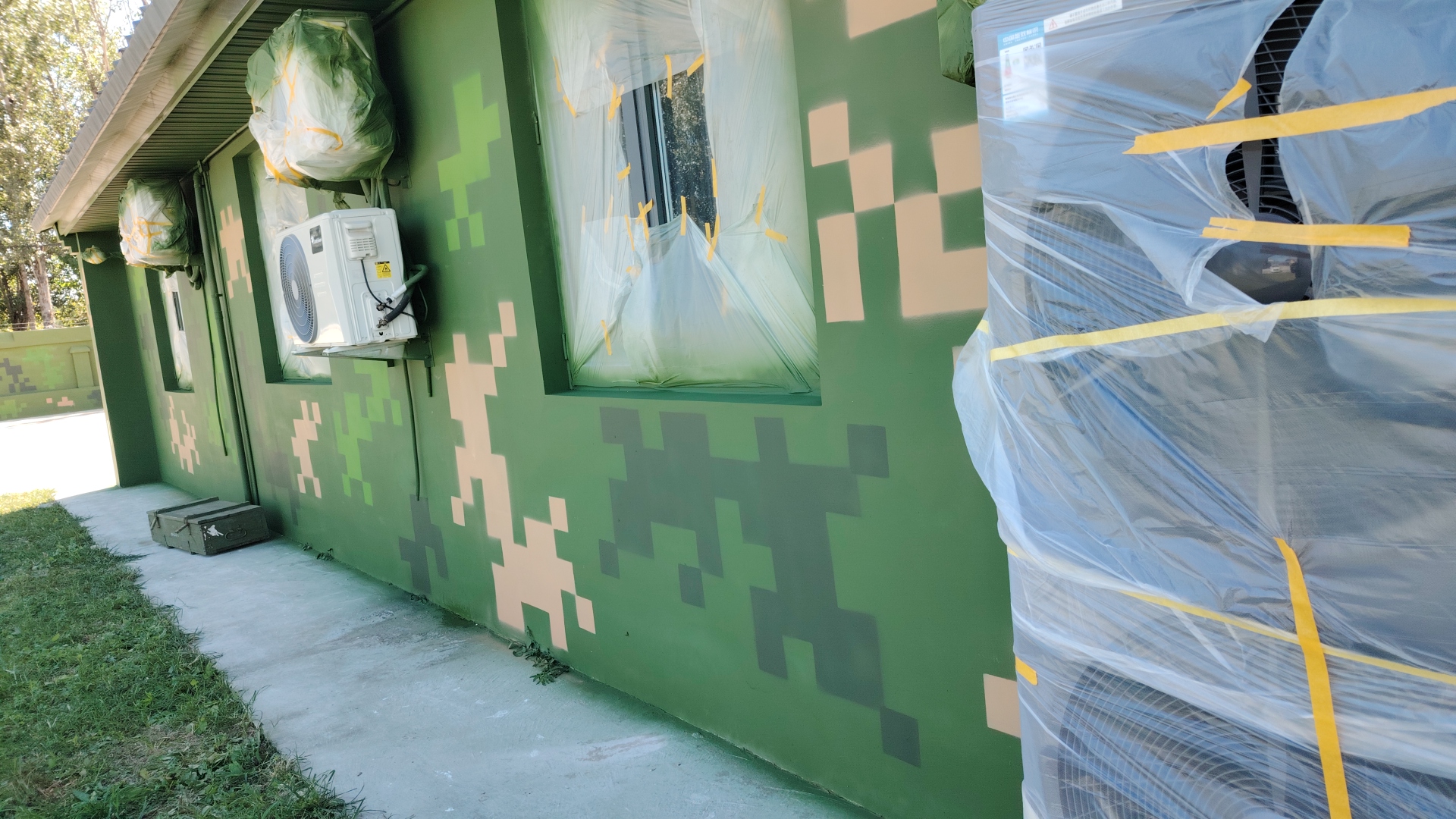 广西外墙迷彩漆施工多少钱 伪装迷彩漆  